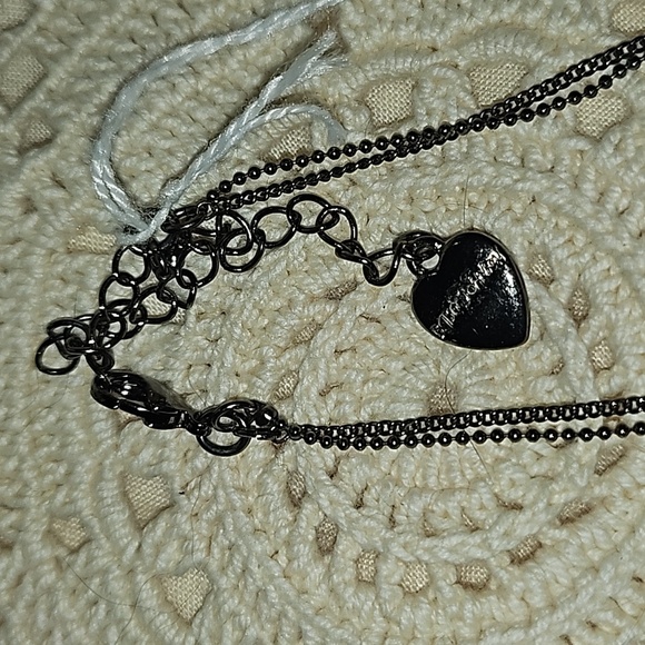 Silver spider #BetseyJohnson Pendant Necklace! Pewter color with cross and rhin - Picture 3 of 7